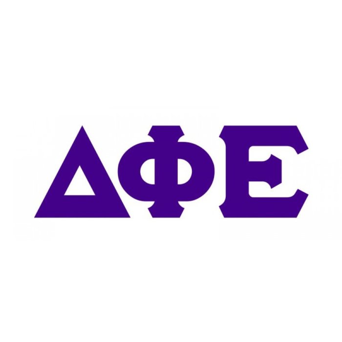 Delta phi epsilon greek letters