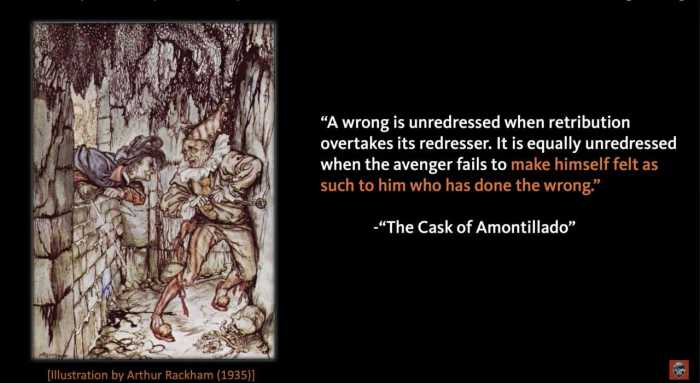 The cask of amontillado essay