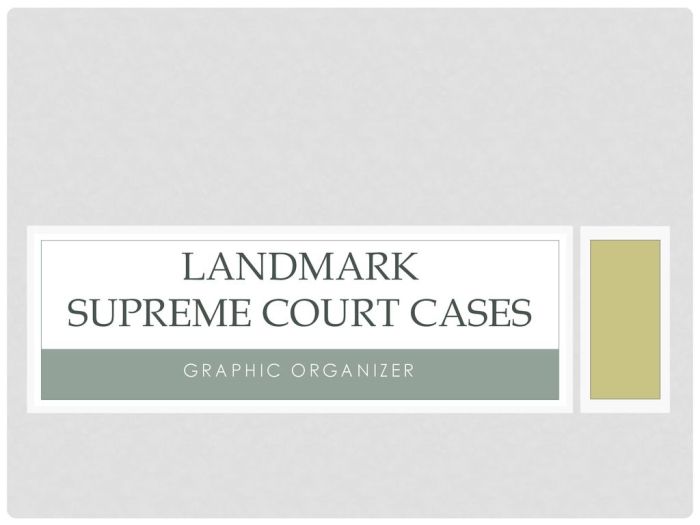 Landmark supreme court cases graphic organizer