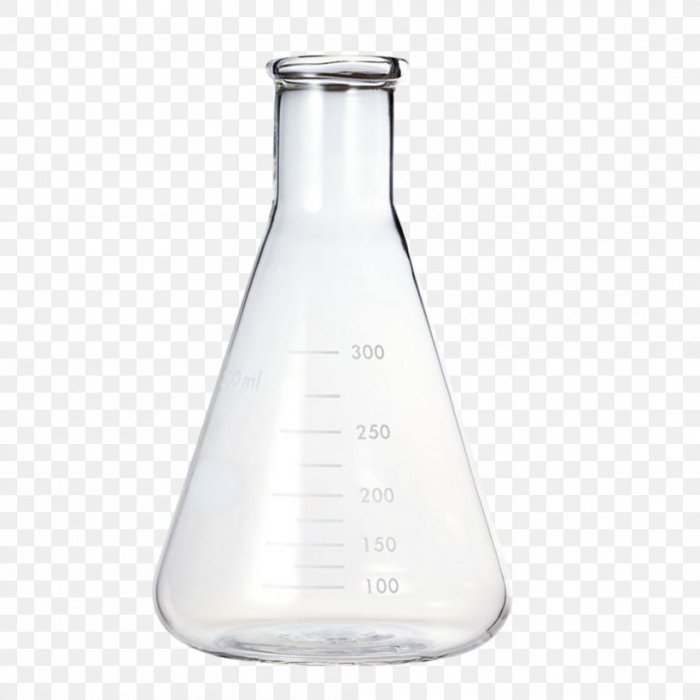 Flask flasks beaker erlenmeyer glassware gelas laboratorium labu hiclipart